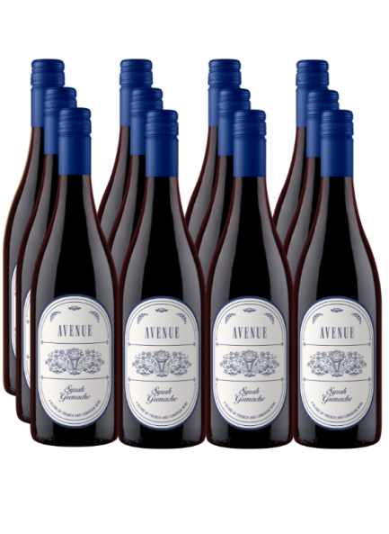 Avenue Syrah Grenache Red - 12 x 750mL | The Wine Shop
