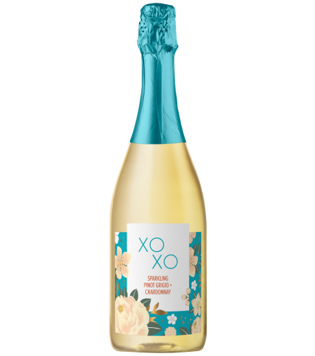 Chardonnay-pinot grigio pétillant XOXO, 750 ml