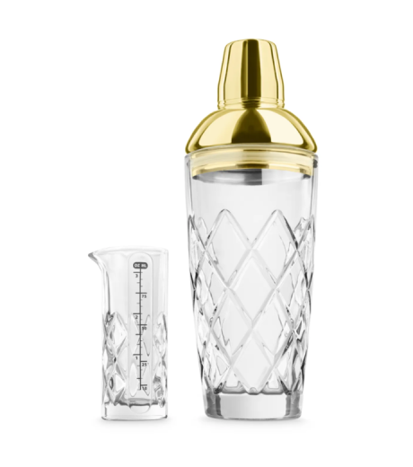 Cocktail Shaker and Jigger Set