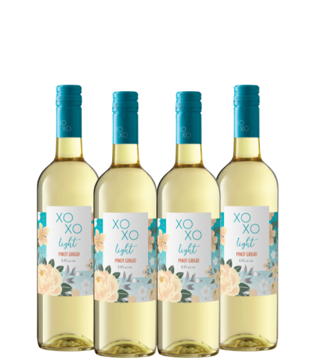XOXO Light Pinot Grigio 4 x 750mL
