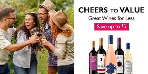 Great wines for less. Limited time savings on great Ontario value wines. 